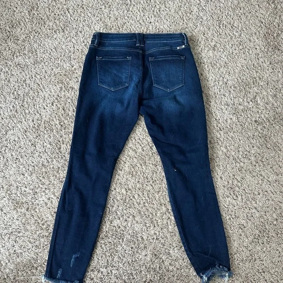 Women's Distressed Blue Jeans KANCAN - Picture 3 of 3